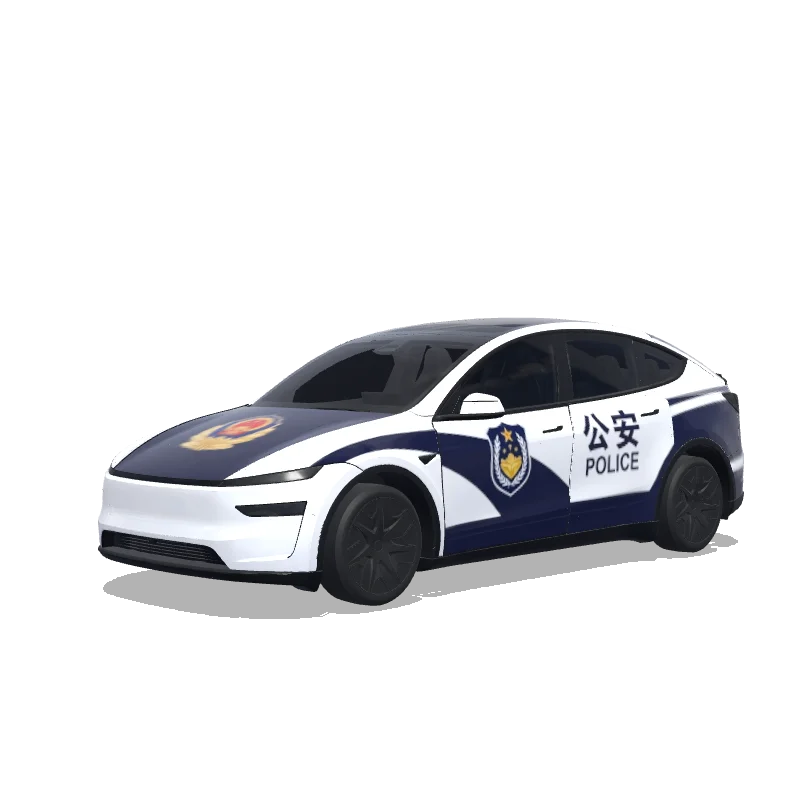 Tesla Model Y L wrap design - Chinese Police
