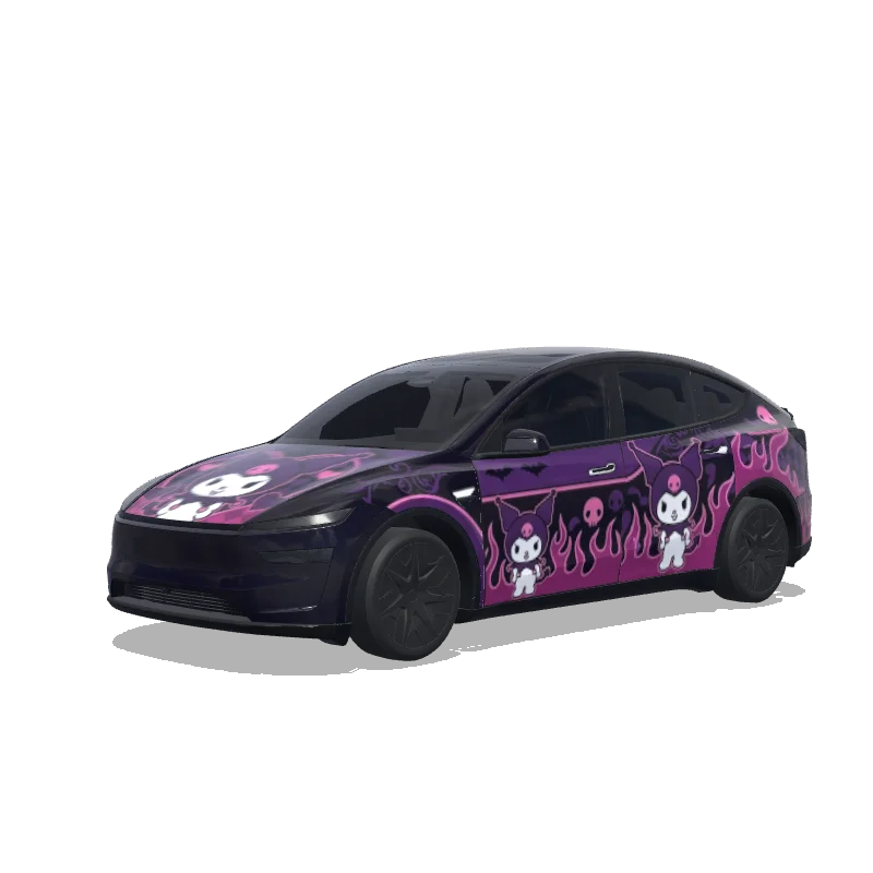Tesla Model Y L wrap design - kuromi
