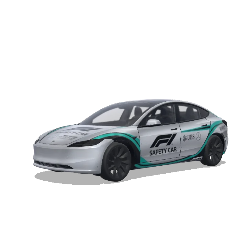 Tesla Model 3 (2024+) wrap design - F1 safety car