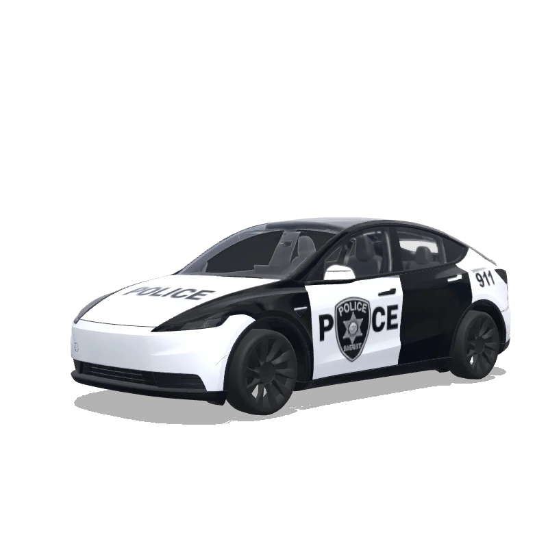 Tesla Model Y (2025+) custom wrap design - free download PNG