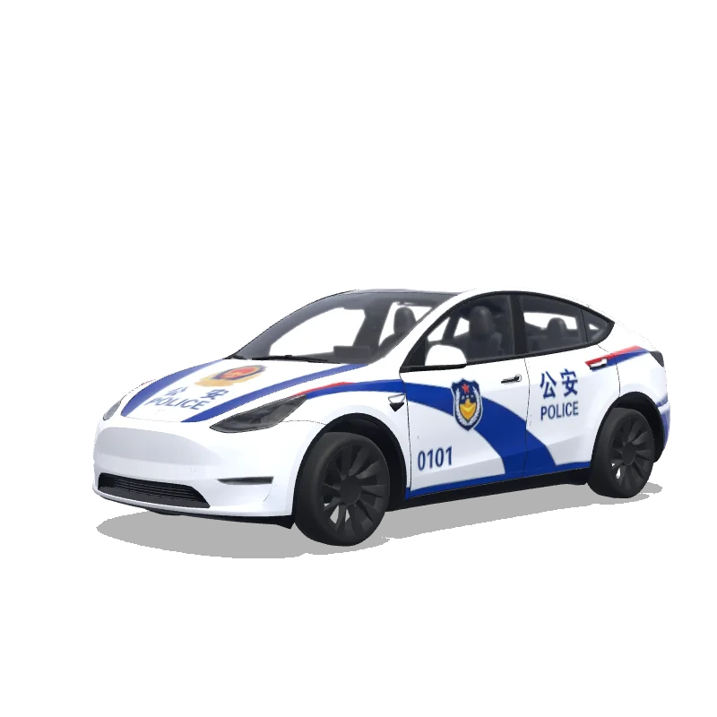 Tesla Model Y wrap design - 中国公安的图片