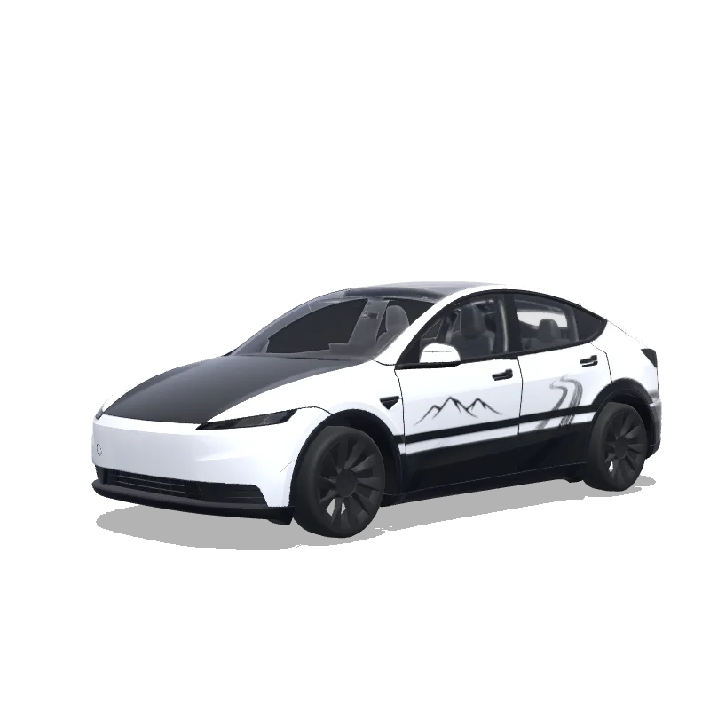 Tesla Model Y (2025+) wrap design - initial D