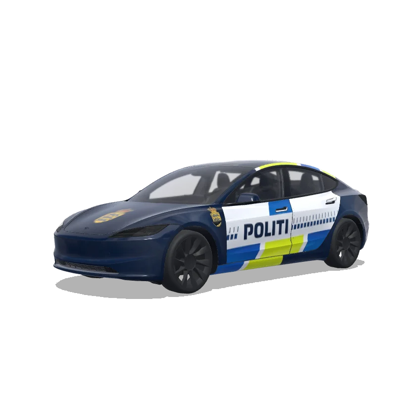 Tesla Model 3 (2024+) wrap design - Danishpoliccar
