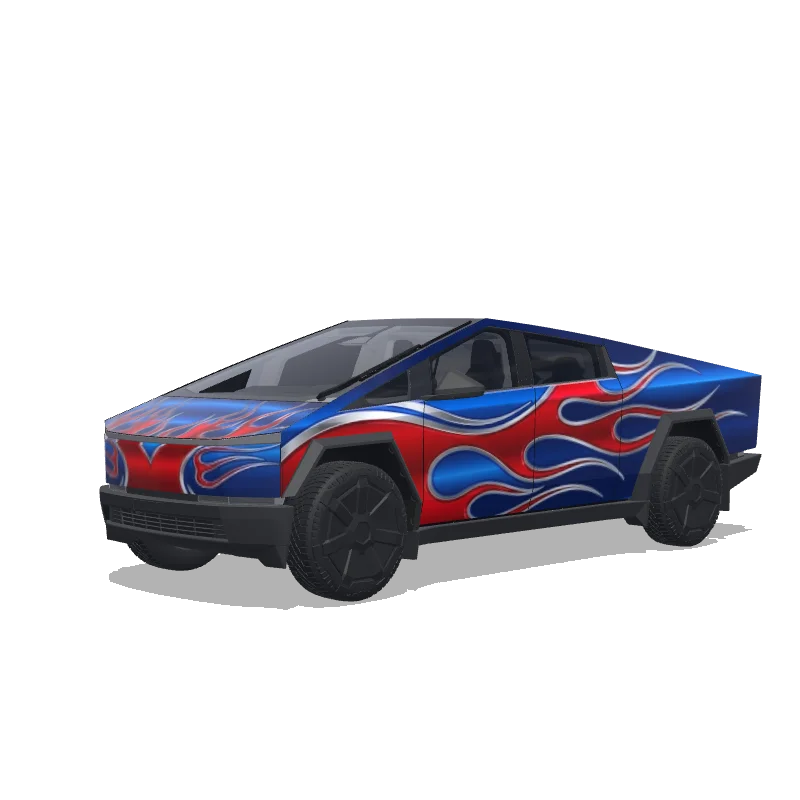 Tesla Cybertruck wrap design - Generate a wrap design based on this reference image