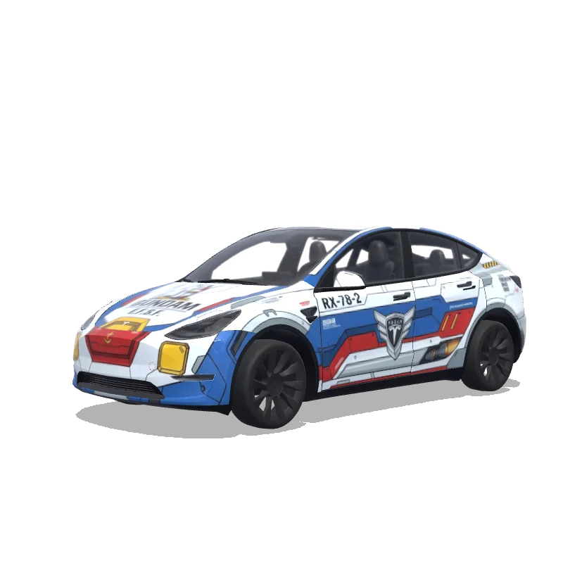 Tesla Model Y wrap design - GUNDAM