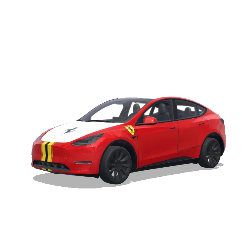 Tesla Model Y wrap design - ferrari