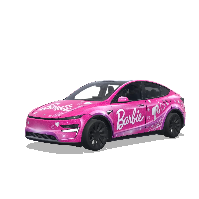 Tesla Model Y (2025+) wrap design - Barbie dream car