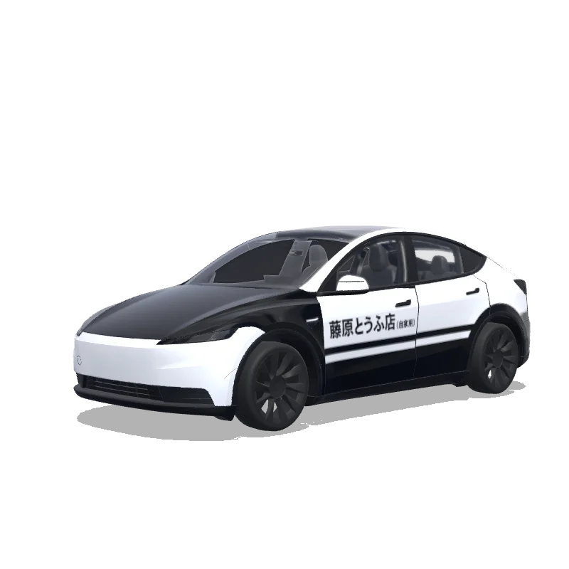 Tesla Model Y (2025+) wrap design - initial D