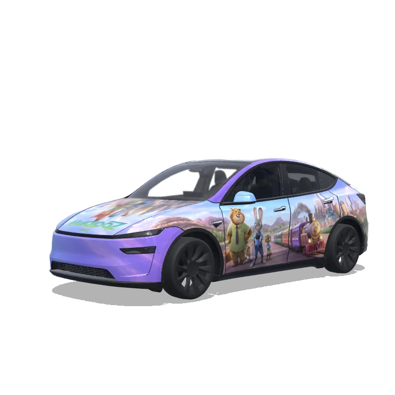 Tesla Model Y (2025+) wrap design - Zootopia