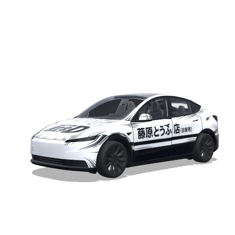 Tesla Model Y (2025+) wrap design - initial D