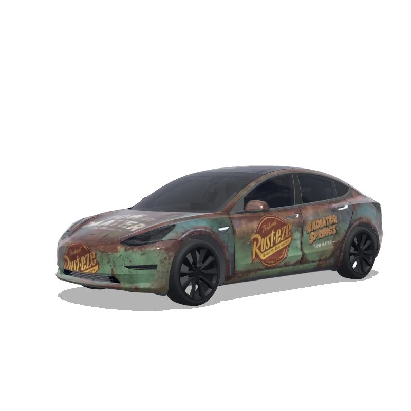 Tesla Model 3 wrap design - i want hook from pixer cars