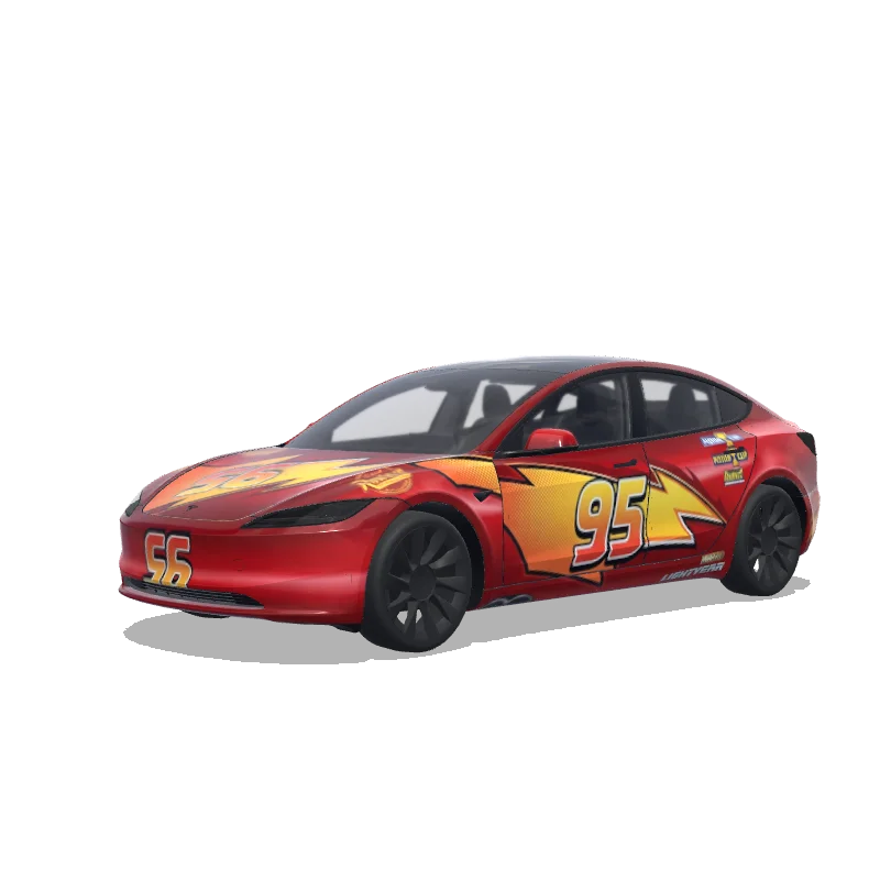 Tesla Model 3 (2024+) wrap design - comme le film cars
