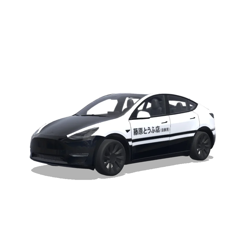 Tesla Model Y wrap design - Make the wrap template like the AE86 from initial D