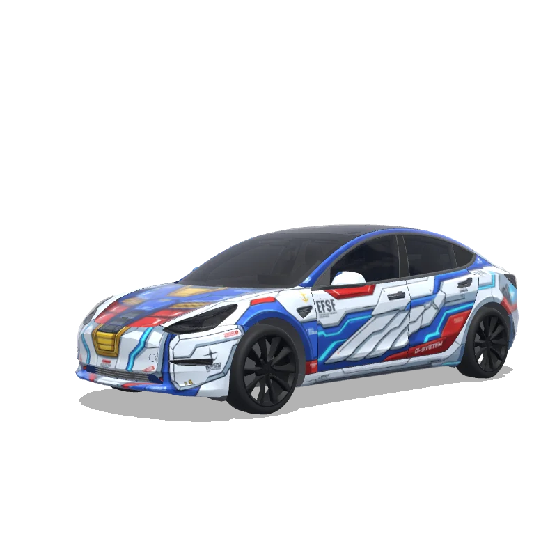 Tesla Model 3 wrap design - gundam latest