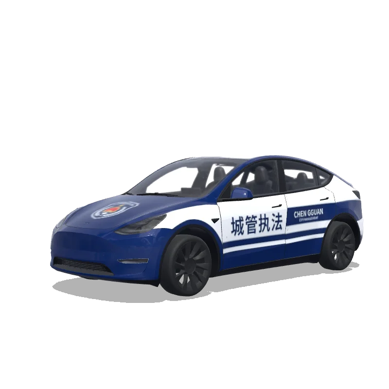 Tesla Model Y wrap design - 中国城管执法车辆涂装