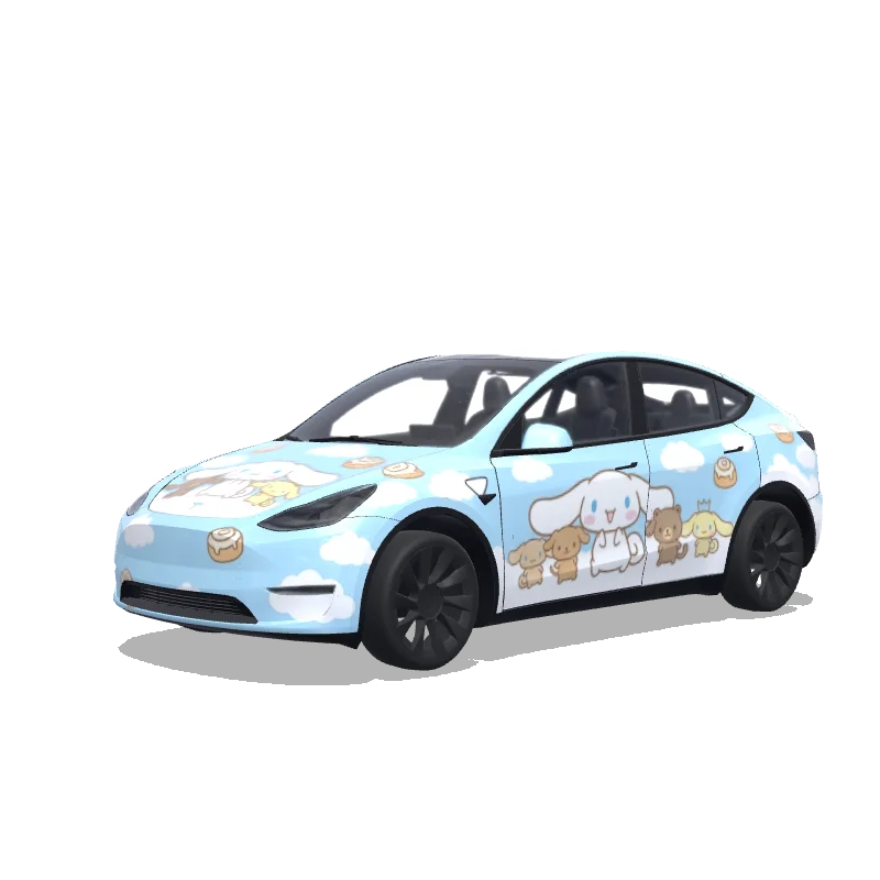 Tesla Model Y wrap design - Cinnamoroll