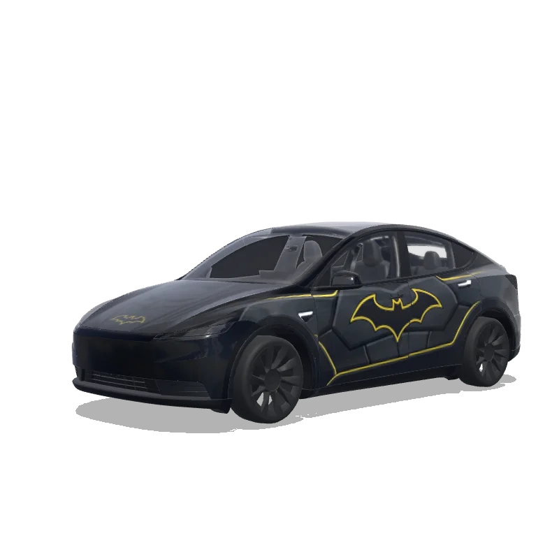 Tesla Model Y (2025+) wrap design - batman