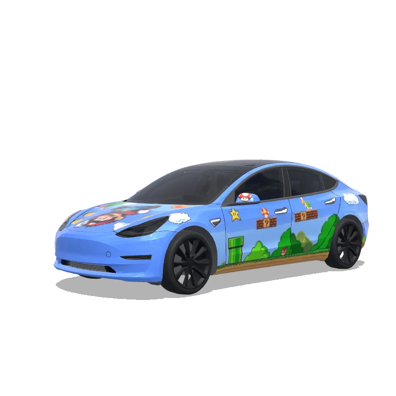 Tesla Model 3 wrap design - Mario