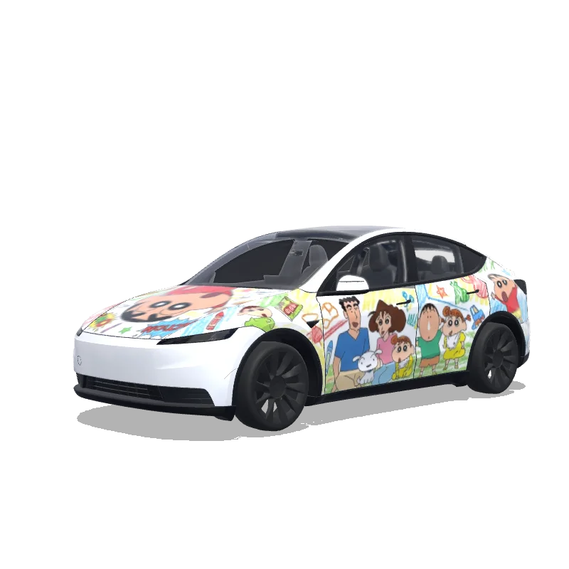 Tesla Model Y (2025+) wrap design - 蜡笔小新