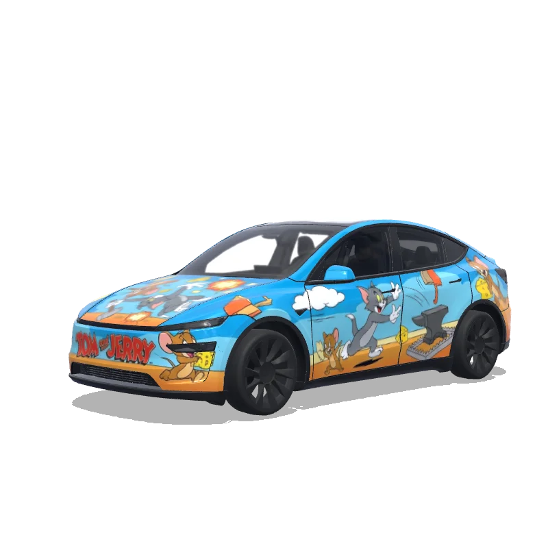 Tesla Model Y (2025+) wrap design - Tom and Jerry