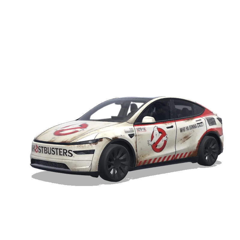 Tesla Model Y (2025+) wrap design - ghostbuster movie