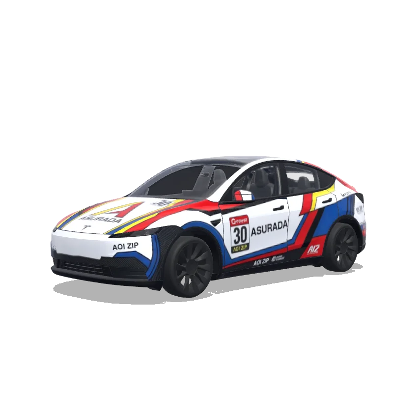 Tesla Model Y (2025+) wrap design - Future GPX Cyber Formula ASURADA type