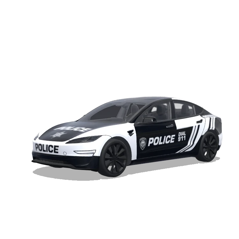 Tesla Model 3 (2024+) custom wrap design - free download PNG