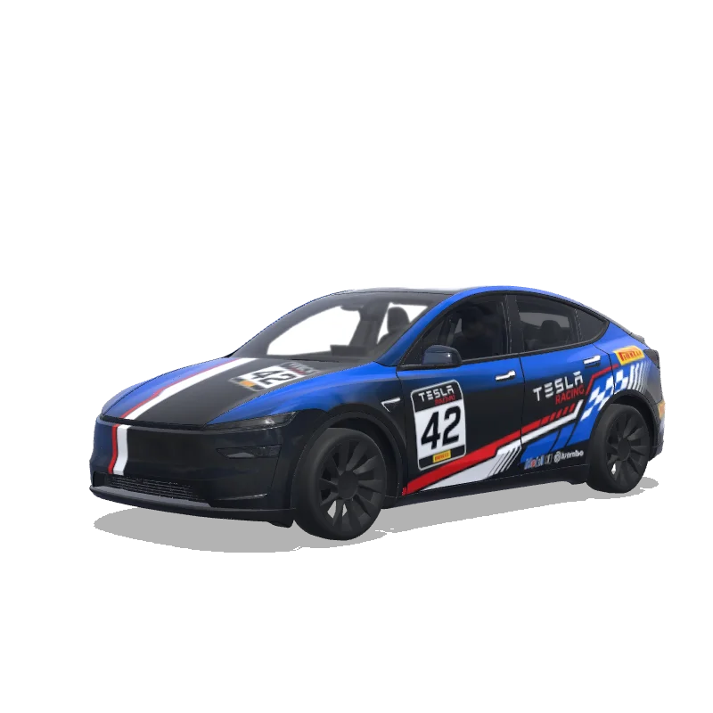 Tesla Model Y (2025+) custom wrap design - free download PNG