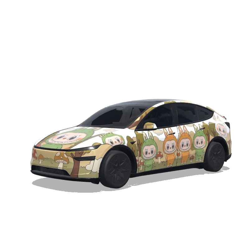 Tesla Model Y L wrap design - Labubu