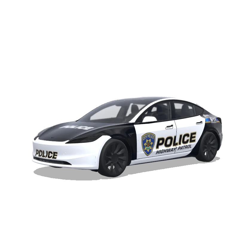 Tesla Model 3 (2024+) custom wrap design - free download PNG