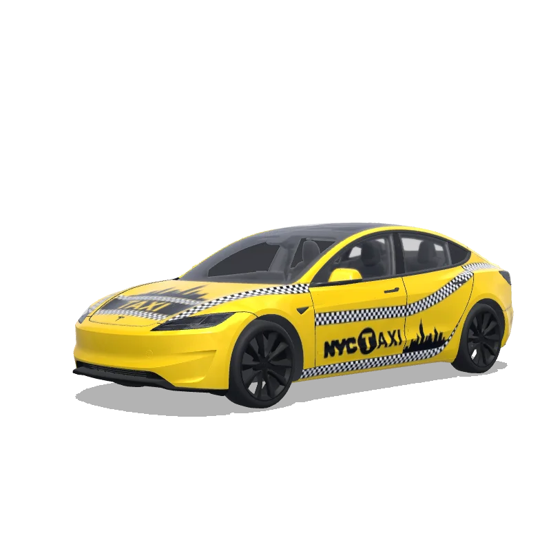 Tesla Model 3 (2024+) custom wrap design - free download PNG