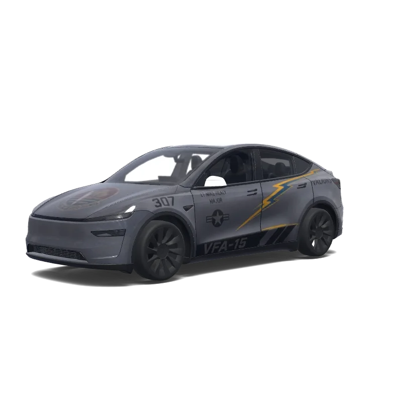 Tesla Model Y (2025+) wrap design - Generate a wrap design based on this reference image