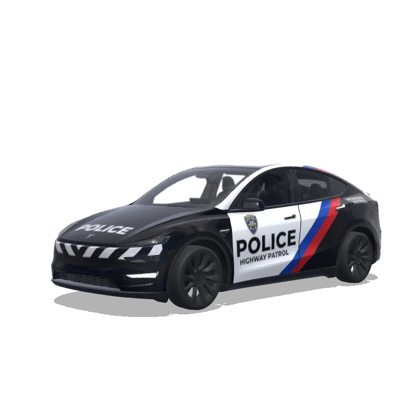 Tesla Model Y (2025+) custom wrap design - free download PNG