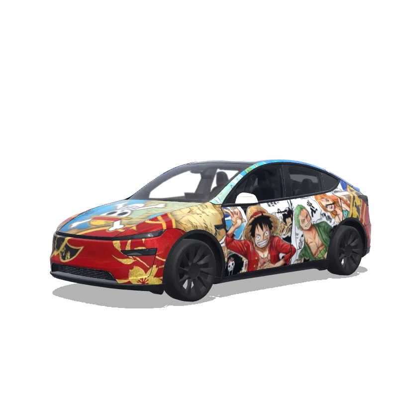 Tesla Model Y (2025+) wrap design - One piece theme
