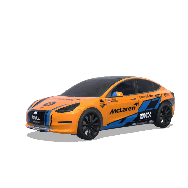 Tesla Model 3 wrap design - f1 mclaren