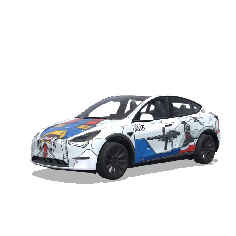 Tesla Model Y wrap design - 高达