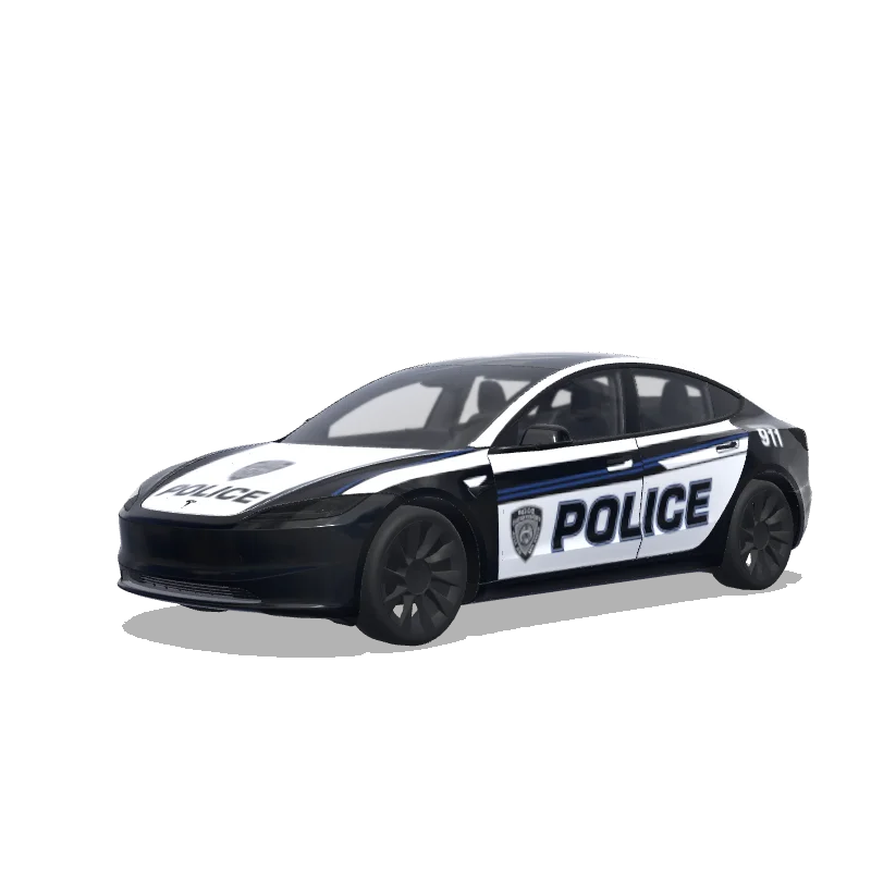 Tesla Model 3 (2024+) custom wrap design - free download PNG