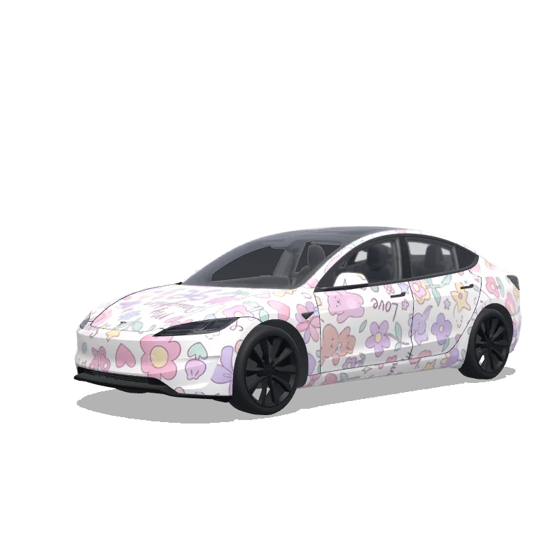 Tesla Model 3 (2024+) wrap design - My douther