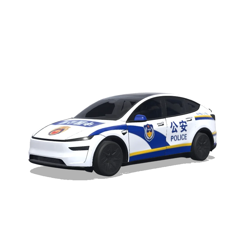 Tesla Model Y L wrap design - 中国公安