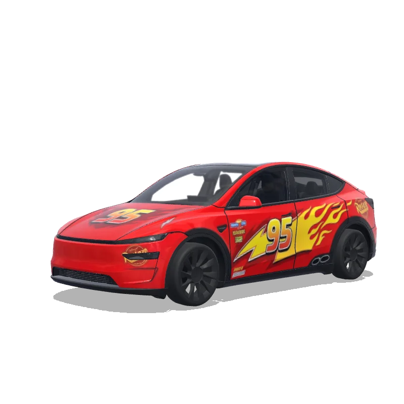 Tesla Model Y (2025+) wrap design - 闪电麦昆