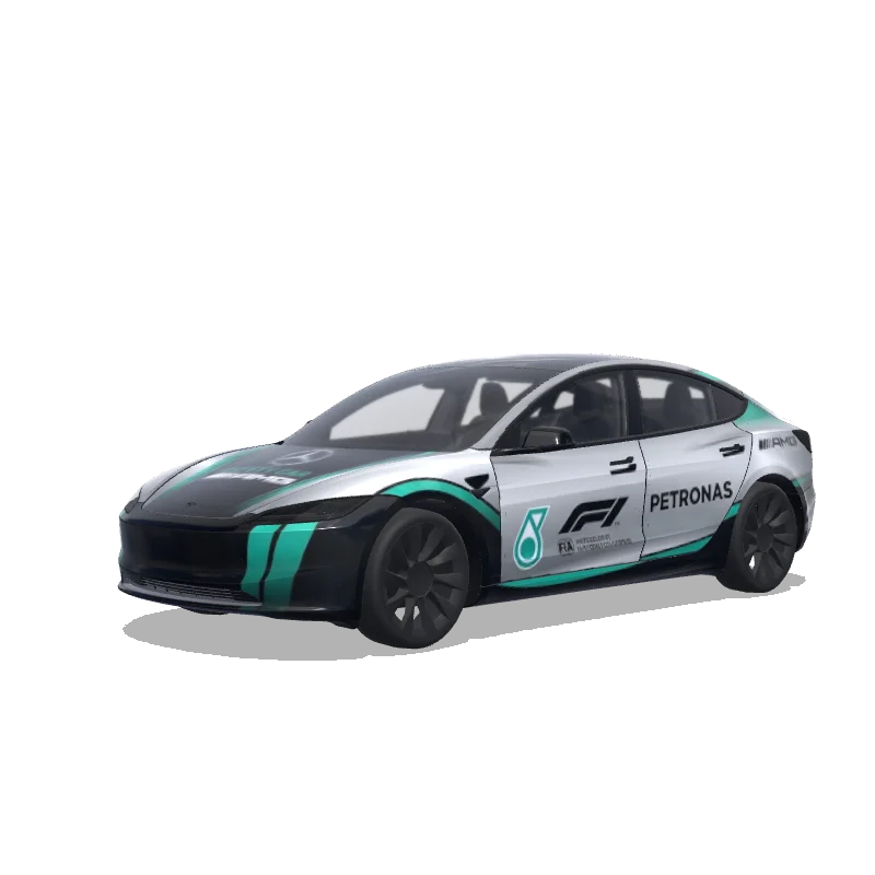 Tesla Model 3 (2024+) wrap design - 2025 benz f1 safety car