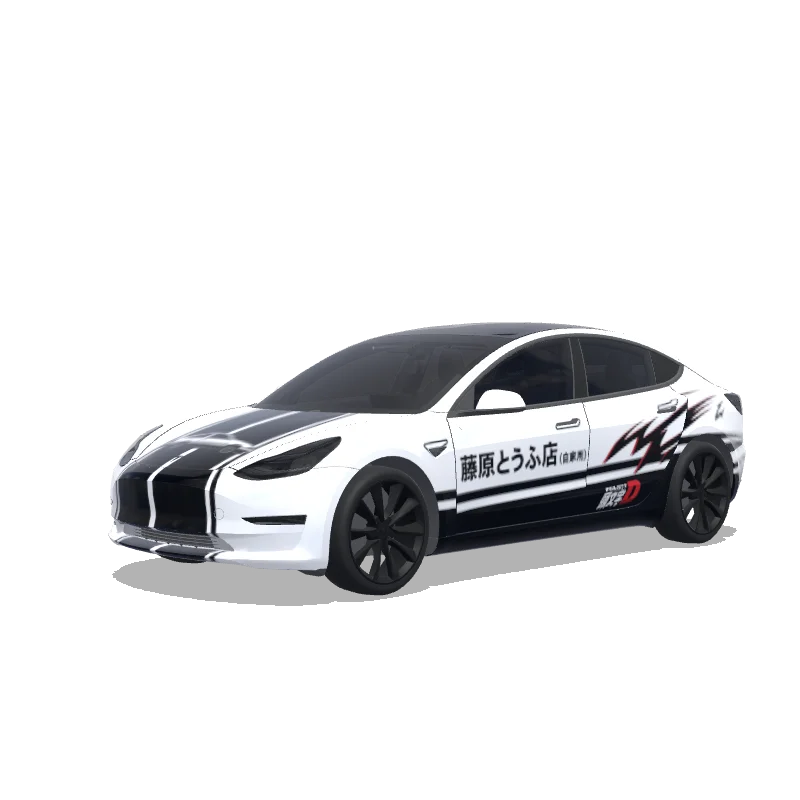 Tesla Model 3 wrap design - Initial D