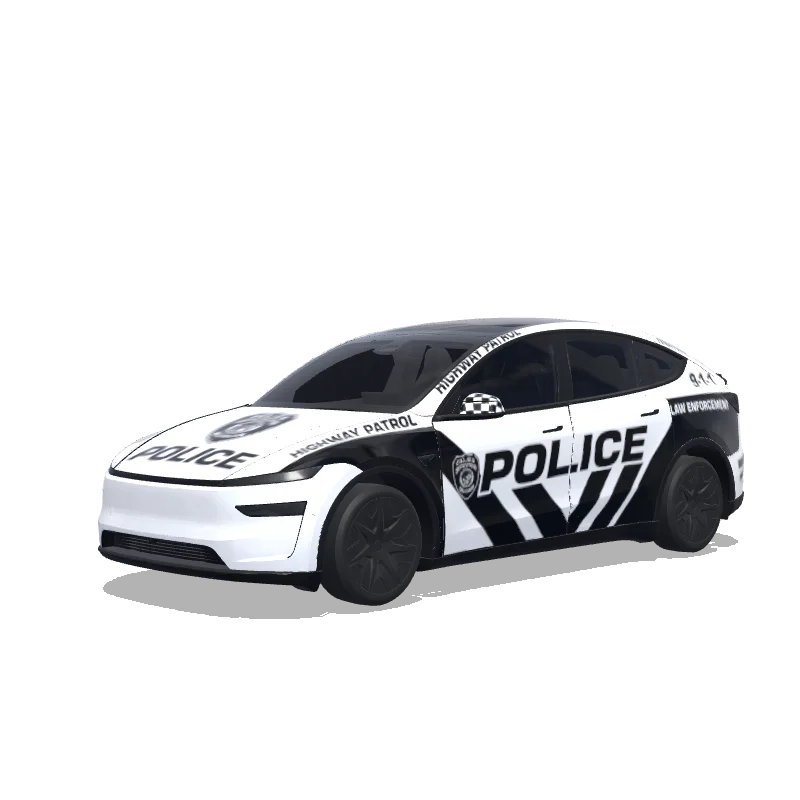 Tesla Model Y L custom wrap design - free download PNG