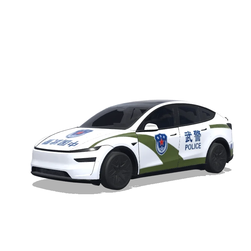 Tesla Model Y L wrap design - 中国武警
