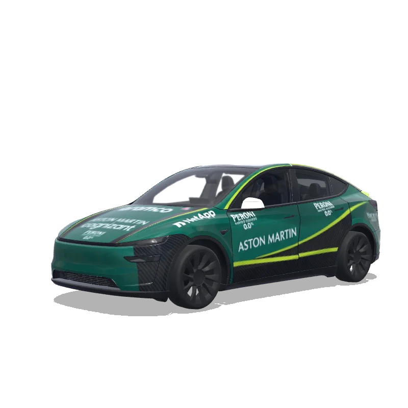 Tesla Model Y (2025+) wrap design - f1 aston martin