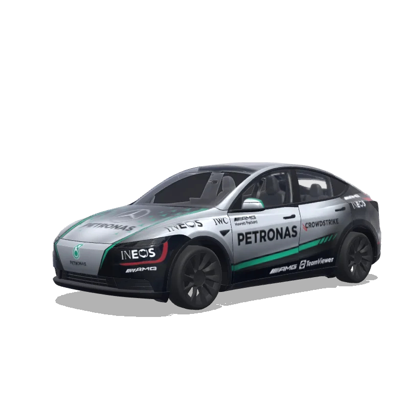 Tesla Model Y (2025+) custom wrap design - free download PNG