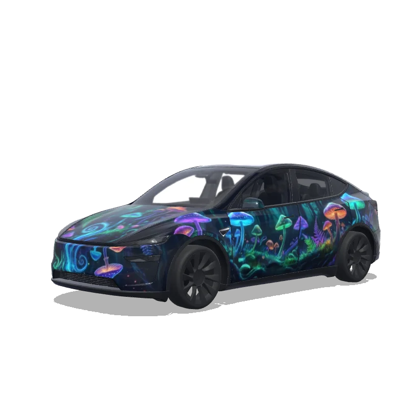 Tesla Model Y (2025+) wrap design - Fill all the content, no black board