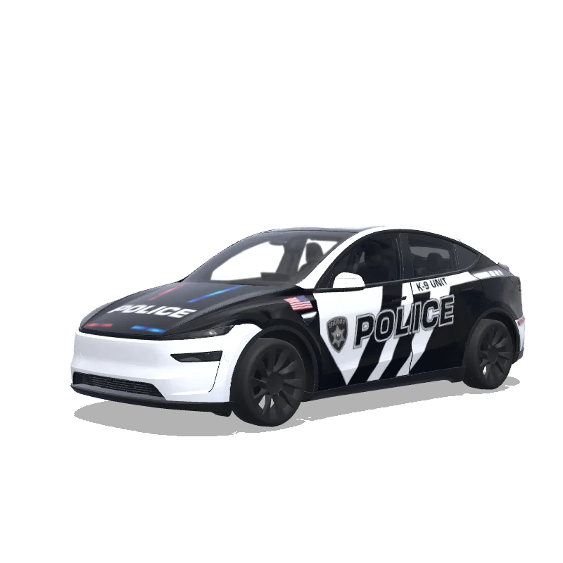 Tesla Model Y (2025+) custom wrap design - free download PNG