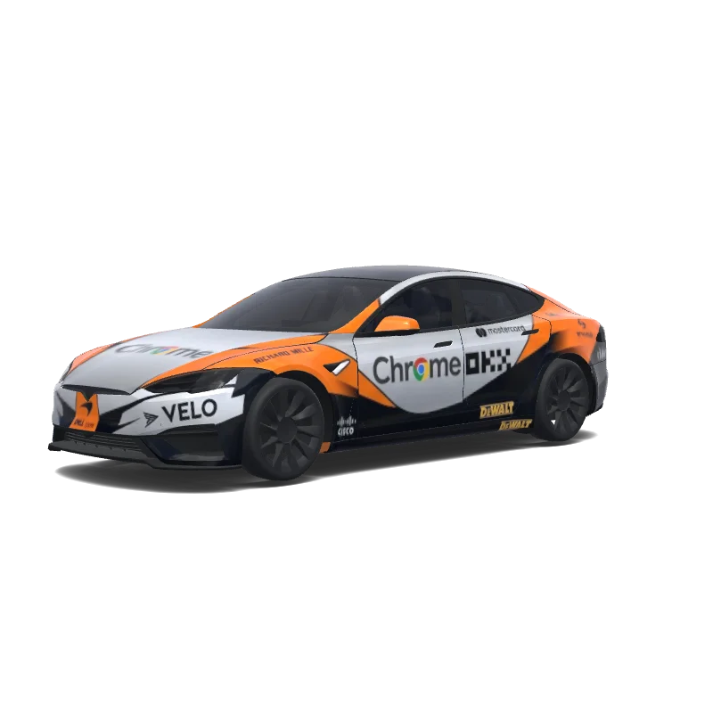 Tesla Model S wrap design - Generate a wrap design based on this reference image