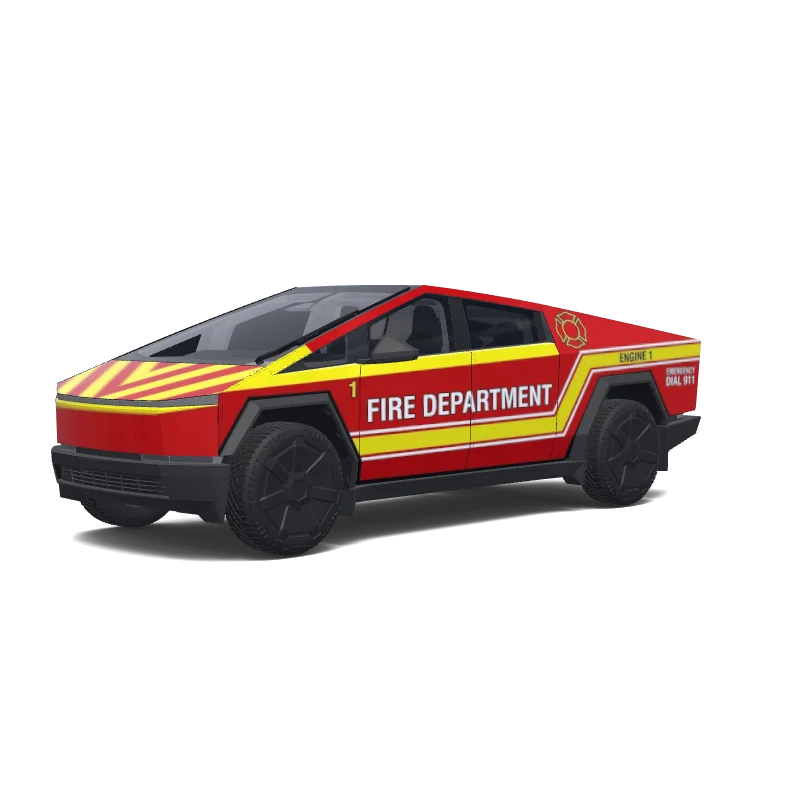 Tesla Cybertruck custom wrap design - free download PNG